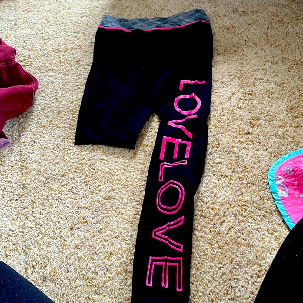 “Love” yoga pants